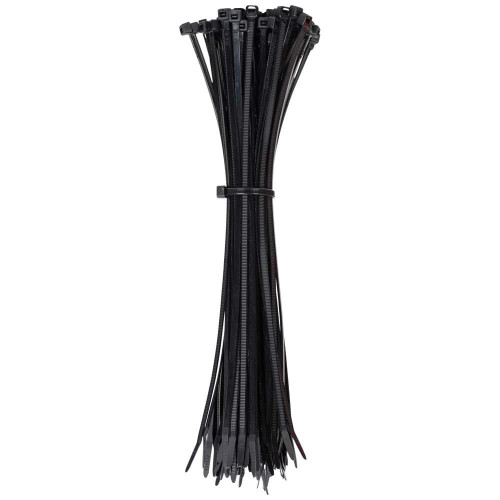 Klein Tools 450-210 Cable Ties, Zip Ties, 50-Pound Tensile Strength, 11.5-Inch, Black