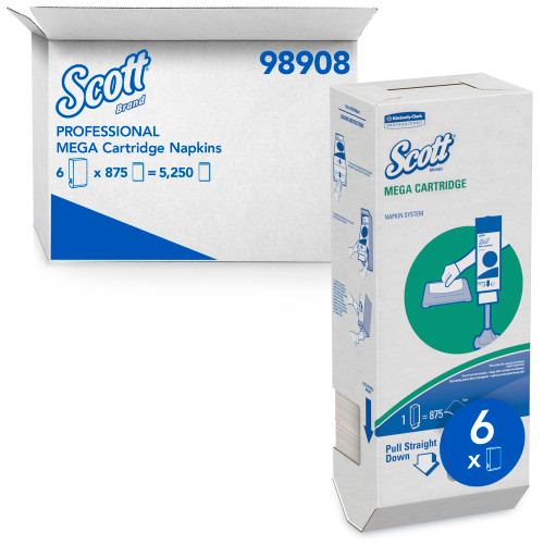 Kimberly-Clark Professional 98908 Scott Megacartridge Napkins Ca/6 (1 CA)