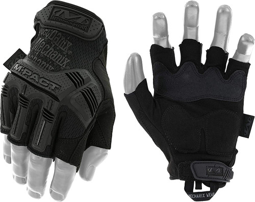Mechanix Wear MFL-55-010 Mw Fingerless M-Pact Glove Large Black (10 Pairs)