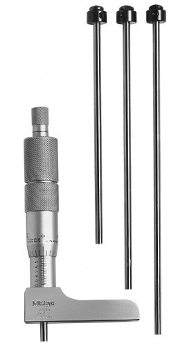 Mitutoyo 129-331 0-4" Half-Base Depth Micrometer