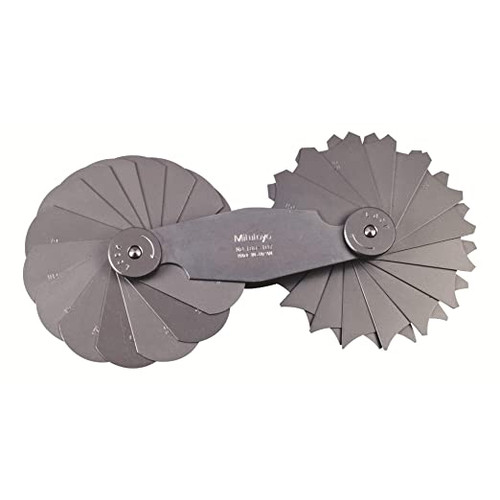 Mitutoyo 186-107 15.5-25 mm  Metric Radiusgage W/30 Leaves (1 ST)