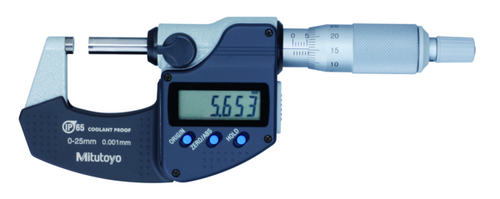 Mitutoyo 293-240-30 25 mm  Ratchet Stop Micrometer W/O Spc