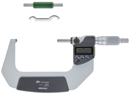 Mitutoyo 395-374-30 Micrometer Sph Fa S-S 3-4" .00005"/0.001 mm  Ip65