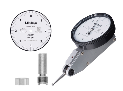 Mitutoyo 513-403-10E Dial Ti Basic St Stand.008 In .0001 Grad Wht