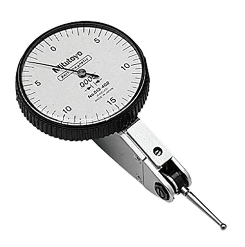 Mitutoyo 513-403-10T Dial Ti Full St St .008" .0001 In Grad Wh D