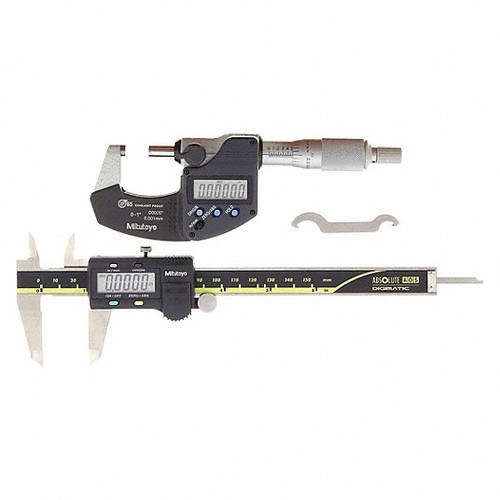 Mitutoyo 64PKA076B Tool Pkg Digimatic Inch W/ 1" Mic 6" Caliper