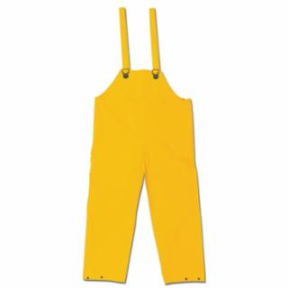 MCR SAFETY CLASSIC .35MM PVC/POLY BIB OVERALL NO FLY YELLOW