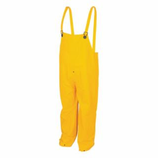 Mcr Safety 200BPL Classic .35 mm  Pvc/Poly Bib Overall W/Fly Yellow