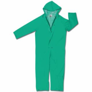 Mcr Safety 2981X4 Dominator- .35 mm - Pvc/Polyester- Coverall- Green