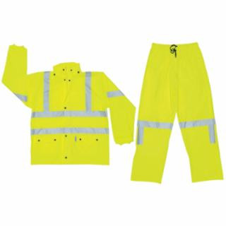 Mcr Safety 5182XL Lum .40 mm  Stre Pu/Cotpoly Bld Cls 3 Fr 2Pc Lime