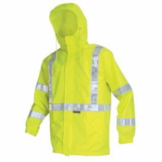 Mcr Safety 598RJHXL Cls 3 Brthable Poly/Polyureth Jacket 2" Wh Vinyl