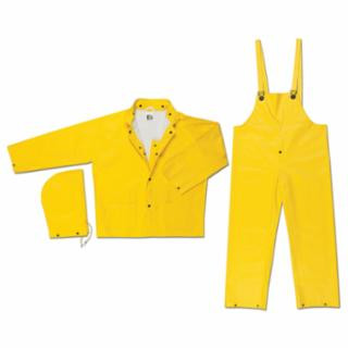MCR SAFETY COMMODORE PVC/NON-WOVENPOLY/NYLON SUIT 3 PC YW