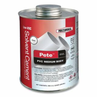 Rectorseal 55928 602L Pistol Pete 1 Qt Pvc   Cement Btc (1 CN)