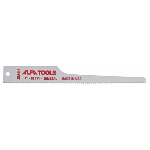 Alfa Tools JSA418P Bi-Metal 4" 18 TPI Air Saw Blade 5 Per Tube