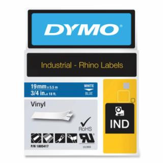 DYMO RHINO RHINO 3/4" BLUE VINYL (WHITE PRINT)