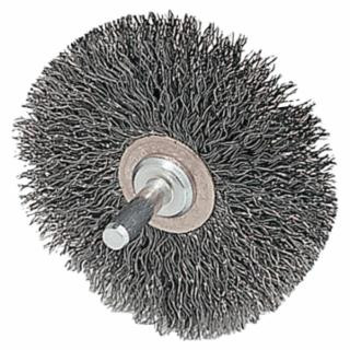 Weiler 17617P 3" Stem Mounted Wire Wheel .014-1/4" S