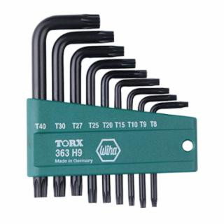 Wiha Tools 36394 9-Pc Short Arm Torx L-Key Set W/Plastic H (1 SET)
