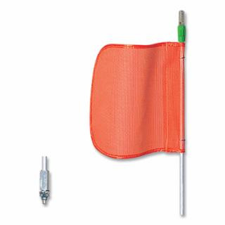 Checkers FS5L-O Wrng Whip5'Light12" Orange Flagplainhex Base