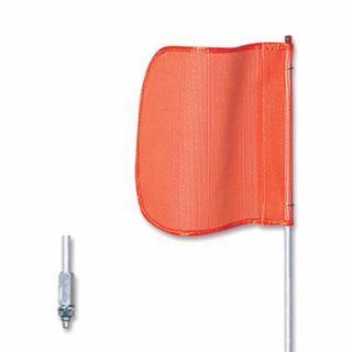 Checkers FS6-O Warning Whip6'12" Orangeflagplainhex Base