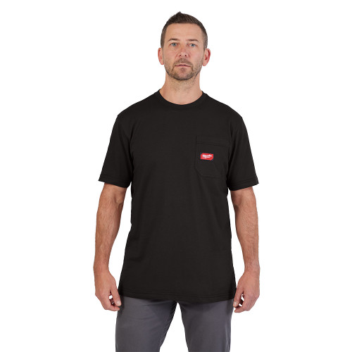 Milwaukee 605B-2X GRIDIRON Pocket T-Shirt - Short Sleeve Black 2X