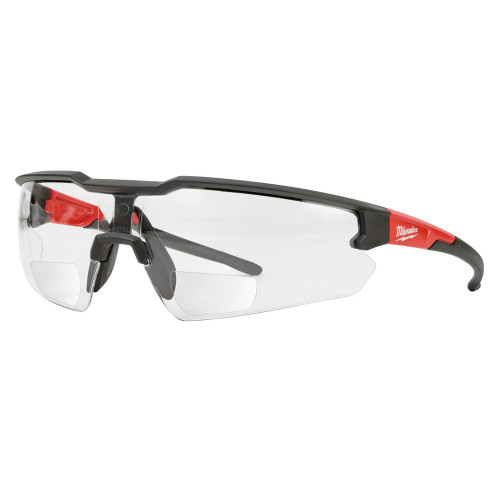 Milwaukee 48-73-2207 Safety Glasses - +2.50 Magnified Clear Anti-Scratch Lenses (Polybag)