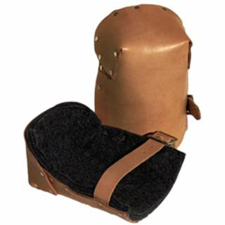 Alta 30903 Natural Pro Leather Kneepads W/Buckle Fa (1 Pair)