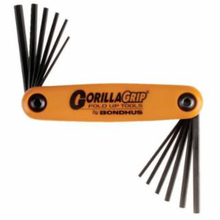 Bondhus 12550 5/64"-5/32"-1.5 mm -5 mm  Gorilla Grip Fold-Up Set (1 SET)
