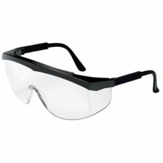 Mcr Safety SS110 Stratos Black Frame Clear Lens Safety Glass