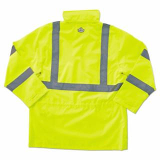 Ergodyne 24327 Glowear 8365 Class 3 Rain Jacket Lime 3XL