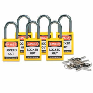 Brady 118930 Compact Sfty Padlock Yellow Pk/6 Ea (1 PK)