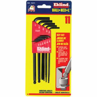 Eklind Tool 13211 11-Pc Ball End Hex Key Set .050"-1/4" (1 ST)