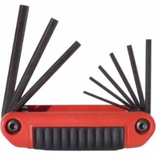 Eklind Tool 25911 9-Pc Ergo-Fold Hex Key Set Medium Hand (1 ST)