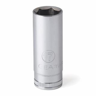 Gearwrench 80399 3/8" Drive 6 Point Deep Metric Socket 17 mm