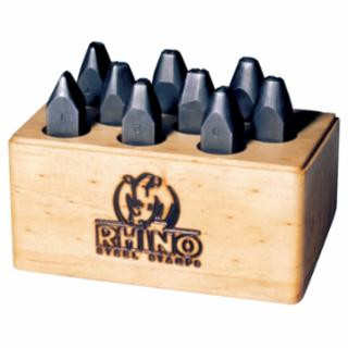 C.H. Hanson 21830 1/8" Rhino Number Set 1/2"X1/2"X3-1/2" (1 ST)