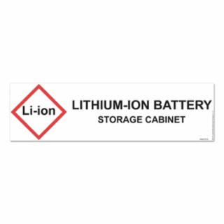 Justrite 29018 Label Hazardous Cab Lithium Io