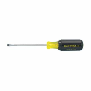Klein Tools 601-4 3/16-Inch Cabinet Screwdriver, 4-Inch Round Shank