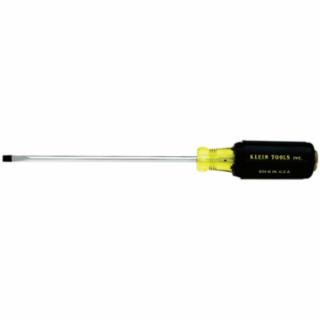 Klein Tools 601-6 3/16-Inch Cabinet Screwdriver, 6-Inch Round Shank