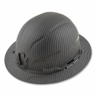 Klein Tools 60345 Hard Hat, Premium KARBN Pattern, Non-Vented Full Brim, Class E