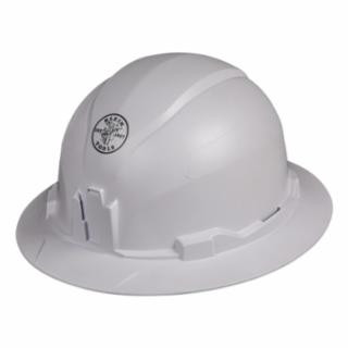 Klein Tools 60400 Hard Hat, Non-Vented, Full Brim Style, White