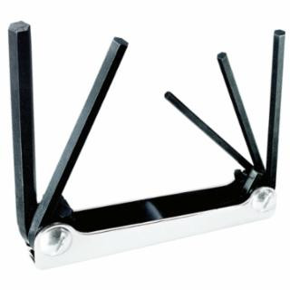 Klein Tools 70580 Folding Hex Key Set, 6-Key, Metric Sizes