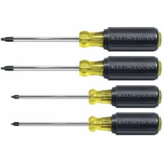 Klein Tools 85664 Screwdriver Set, Square Recess, 4-Piece