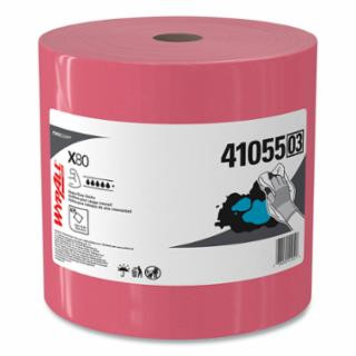 KIMBERLY-CLARK PROFESSIONAL WYPALL X80 SHOP PRO JUMBO ROOL RED 475 PER ROL