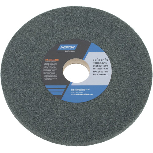 Norton 66252941609 7X1/2X1-1/4 In. 39C Tlrmwheel Type01 60Grit Sil