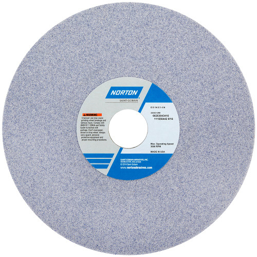 Norton 66253043399 8 X 1/4 X 1-1/4 Ty01 Straight Whl 32A60-Kvbe