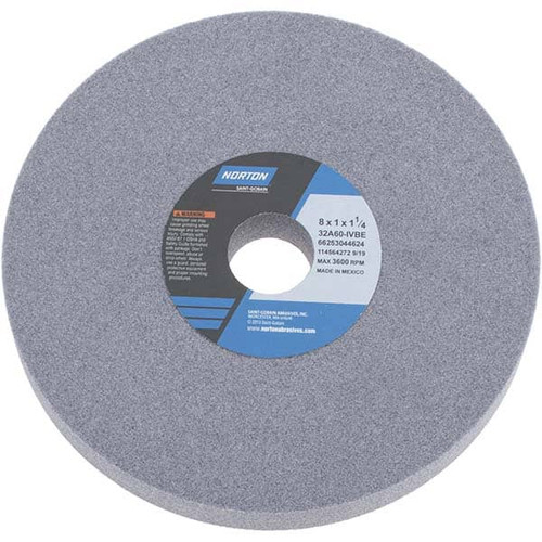 Norton 66253044624 8X1X1-1/4 Type 01 Straight Wheel 32A60-Ivbe