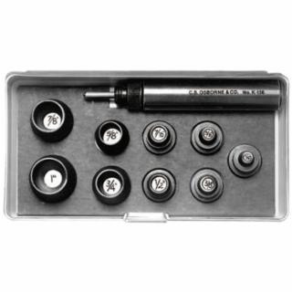 C.S. Osborne K-156 9 Piece Self Centering Punch Set (1 SET)
