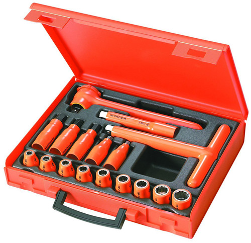 Facom FC-S.401AVSE 17Pc 1/2Drive Tool Set Se 1000V