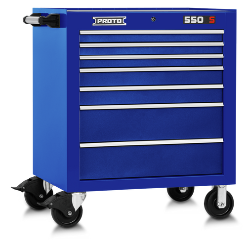 Proto J553441-7BL Roll Cab 34 In 7 Dwr Blue