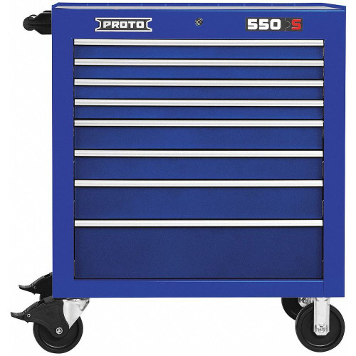 Proto J553441-8BL Roll Cab 34 In 8 Dwr Blue
