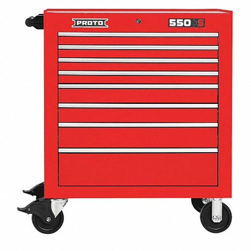 Proto J553441-8RD Roller Cabinet 34" 8 Drawer Red